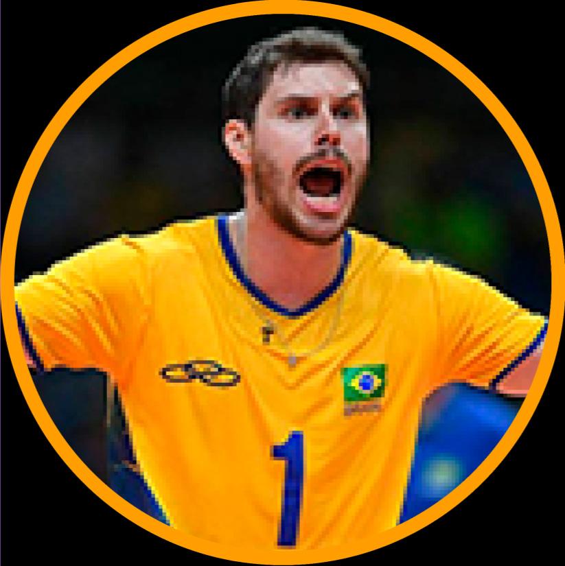 BruninhoCampeão mundial e medalha de ouro olímpico pela seleção de vôlei brasileira